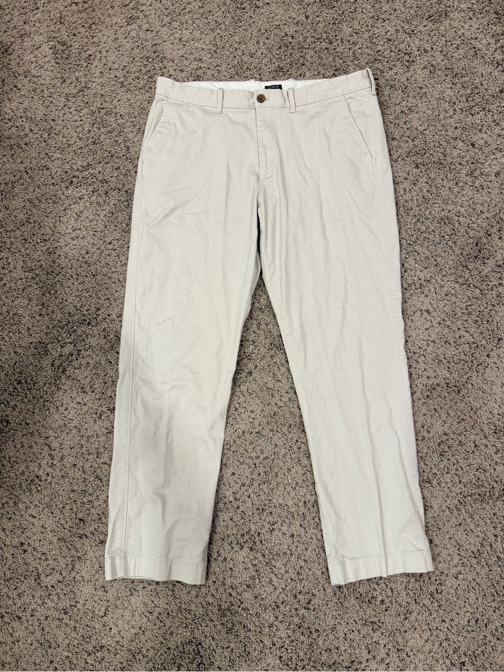 J. Crew Men's Off-White / Cream Chino Pants